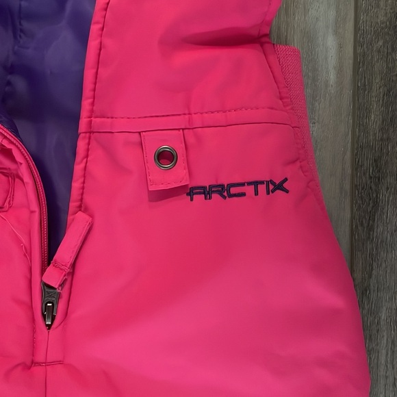 Arctix Girls Snow Ski Bib Overralls pink - Picture 4 of 9